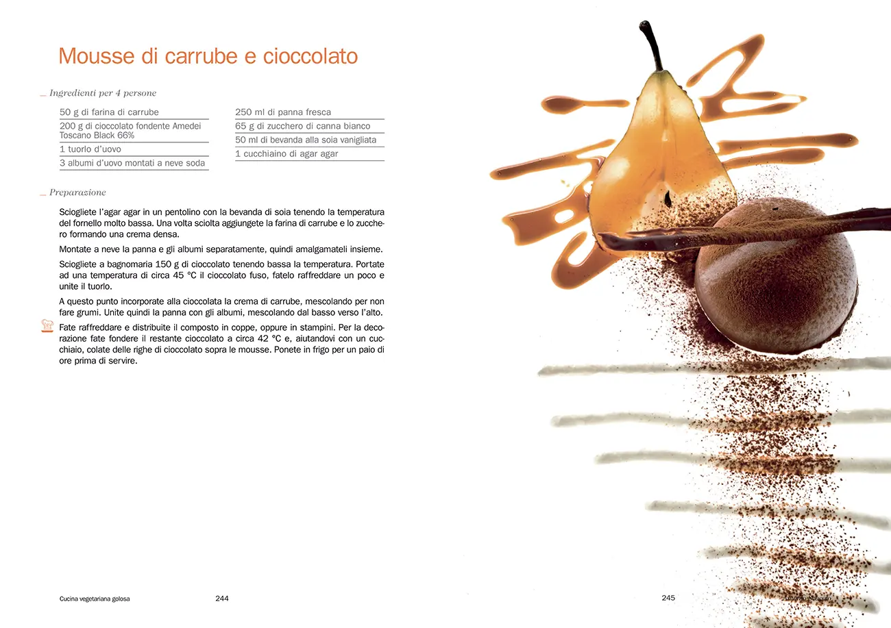 Carrera, impaginazione book Cucina vegetariana golosa per Tecniche Nuove