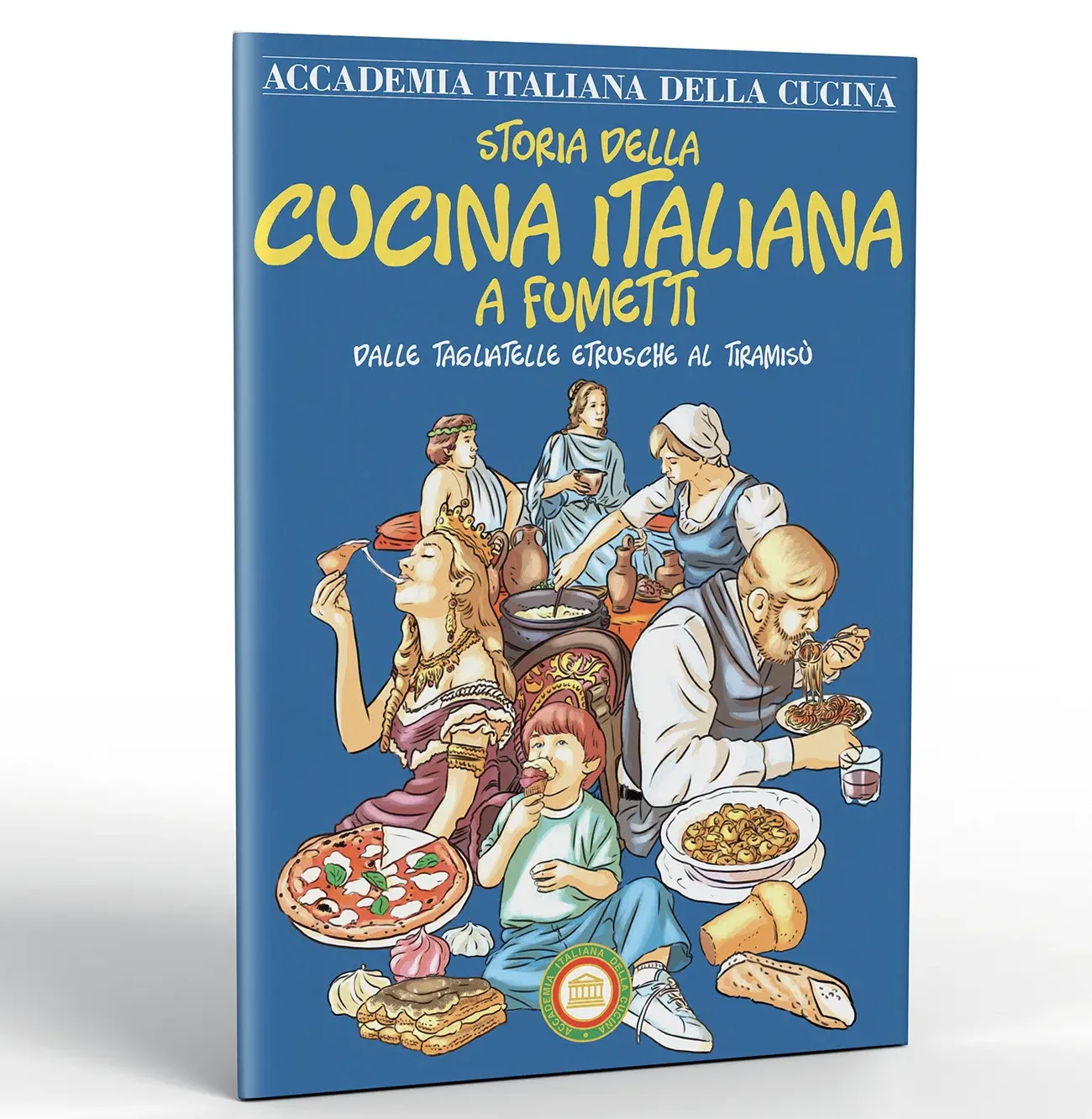 Carrera, impaginazione Cucina Italiana del fumetto, per Accademia italiana della cucina