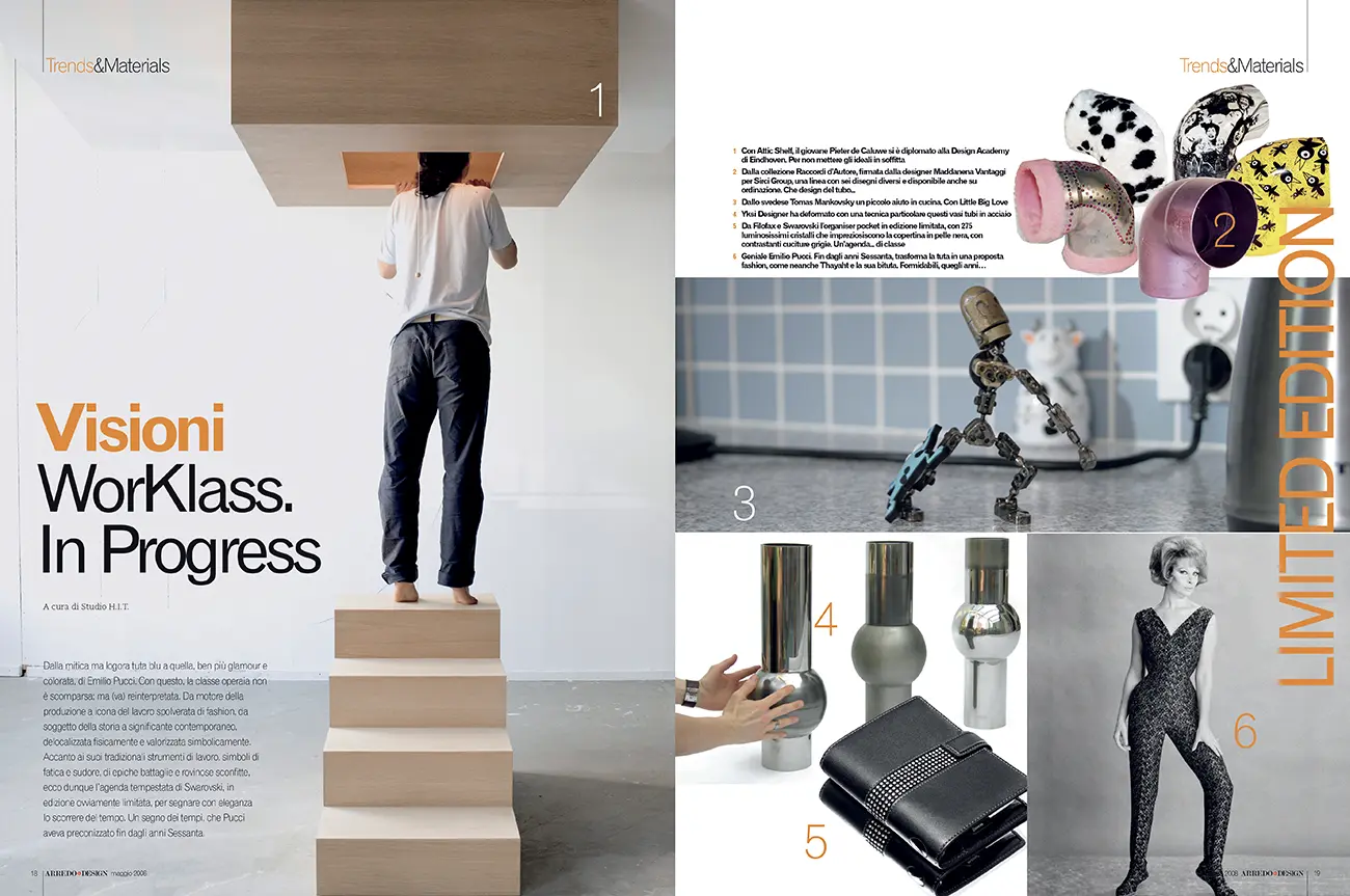 Carrera, impaginazione magazine Arredo e design per Tecniche Nuove