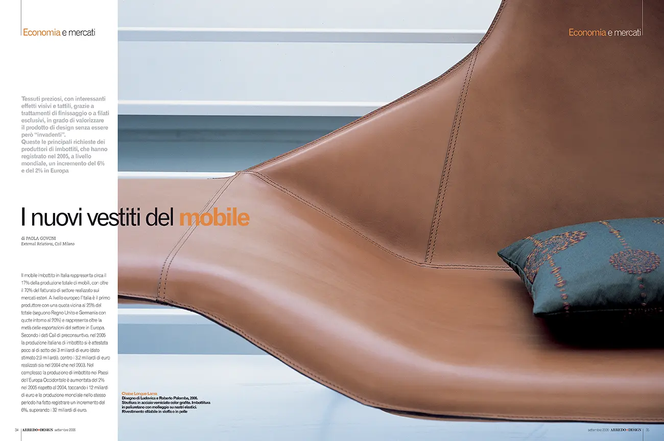 Carrera, impaginazione magazine Arredo e design per Tecniche Nuove