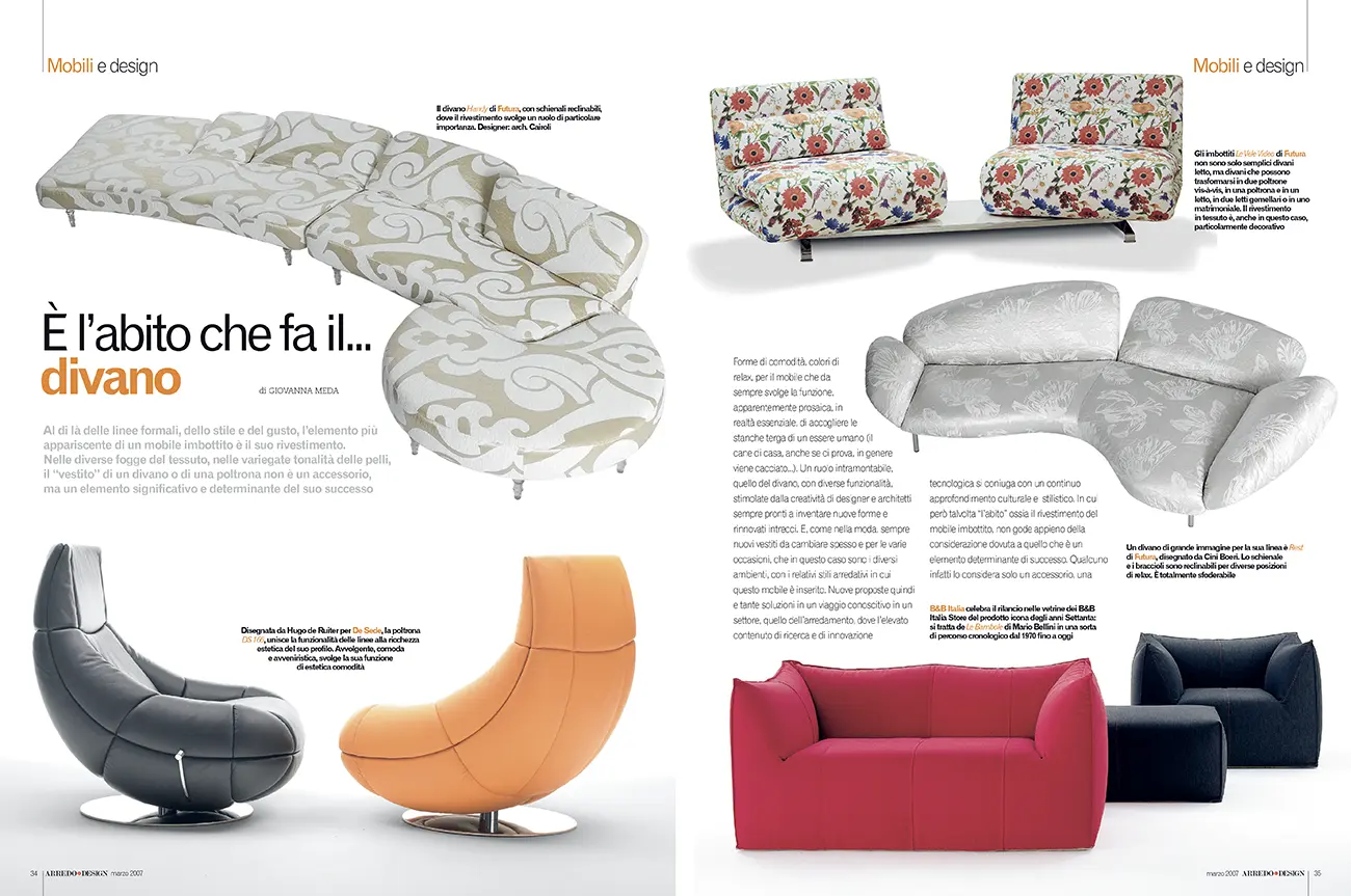 Carrera, impaginazione magazine Arredo e design per Tecniche Nuove