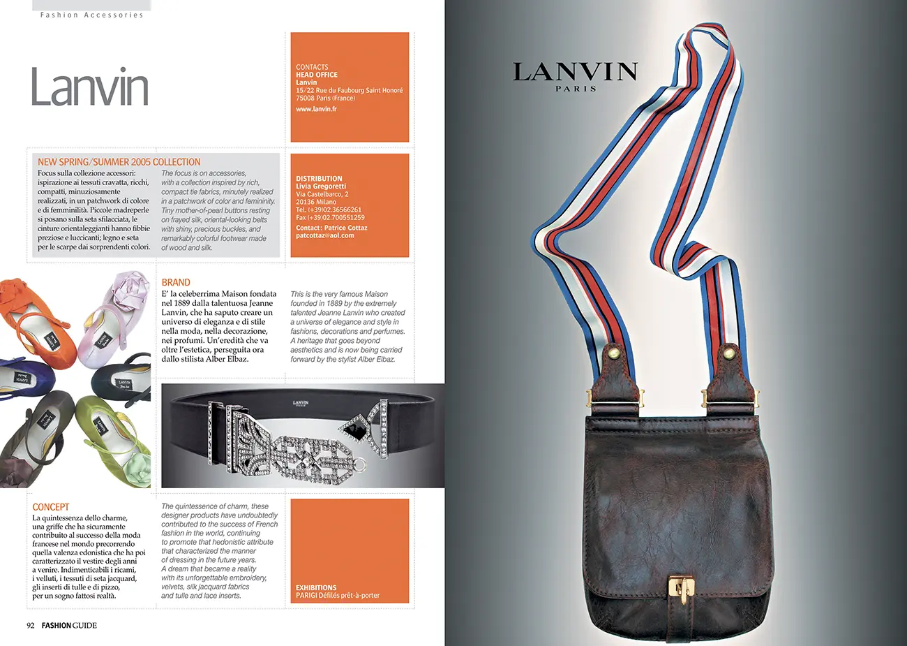 Carrera, impaginazione magazine Backstage per Shopping Milano