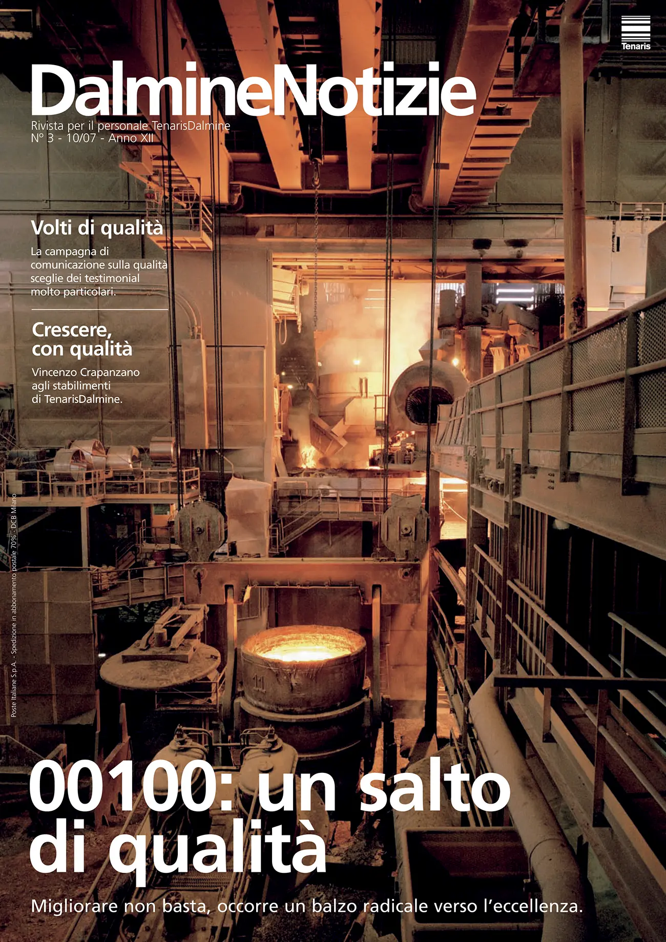 Carrera, impaginazione magazine Dalmine Notizie per TenarisDalmine