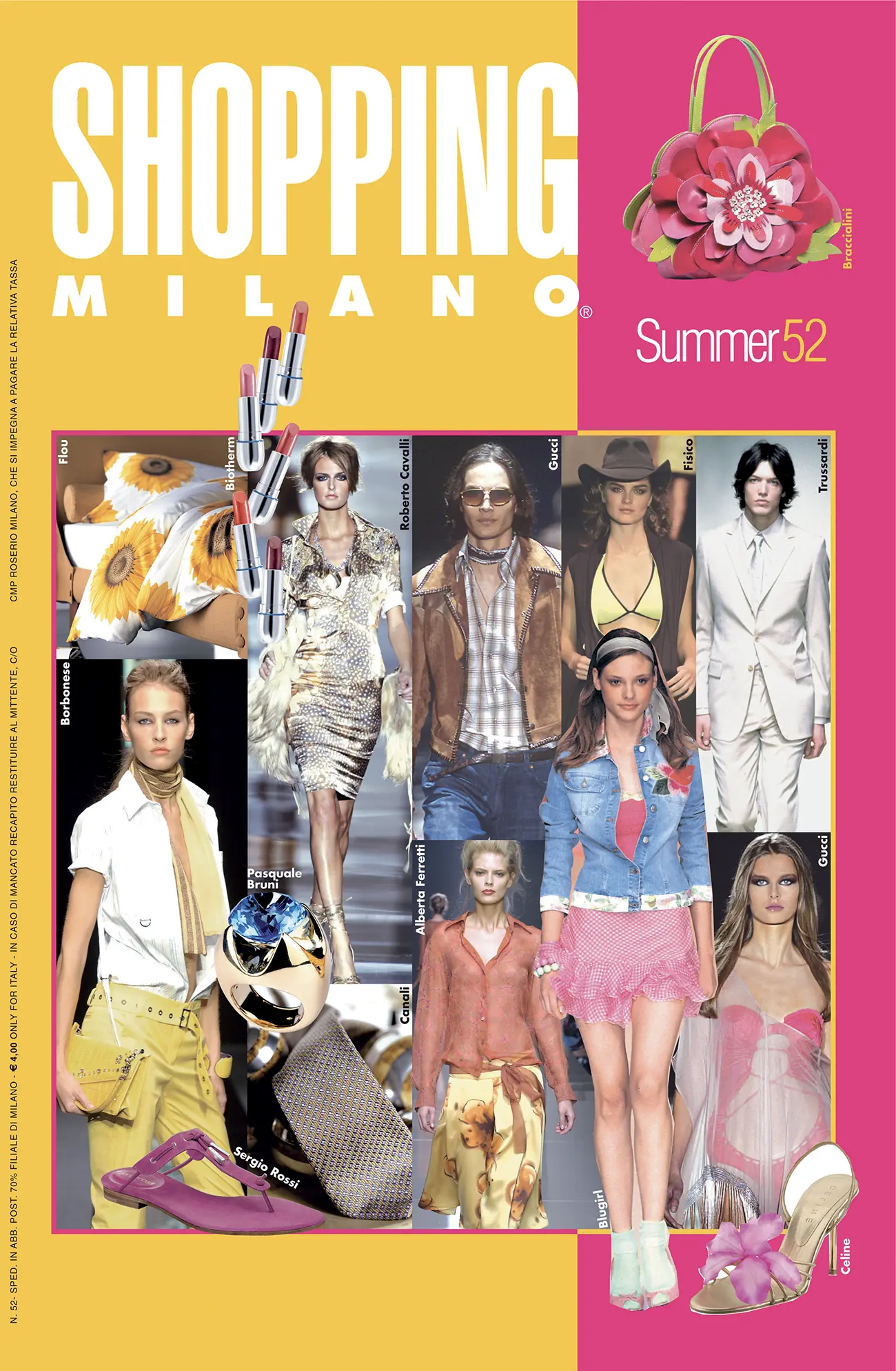 Carrera, impaginazione magazine Shopping Milano