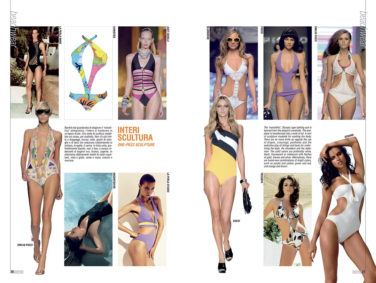 Carrera, impaginazione magazine Shopping Milano