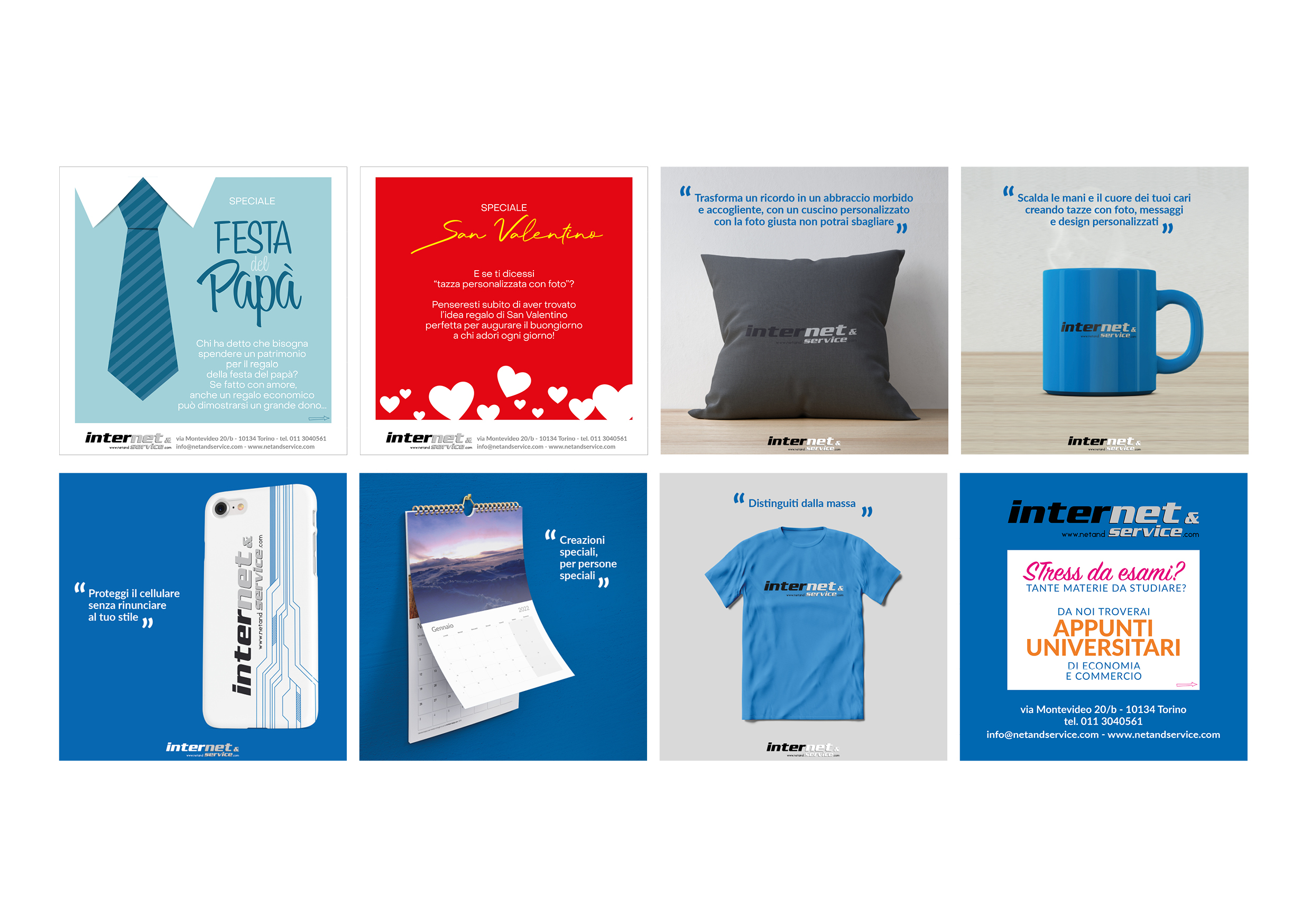 Realizzazione grafiche per post pubblicate sui Social Media